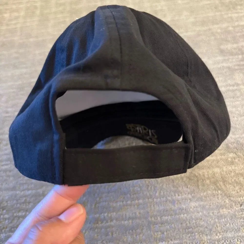 Disneyland Paris Is Magical Black Gold Glitter Tinkerbell Adult Hat‎ Cap NWT